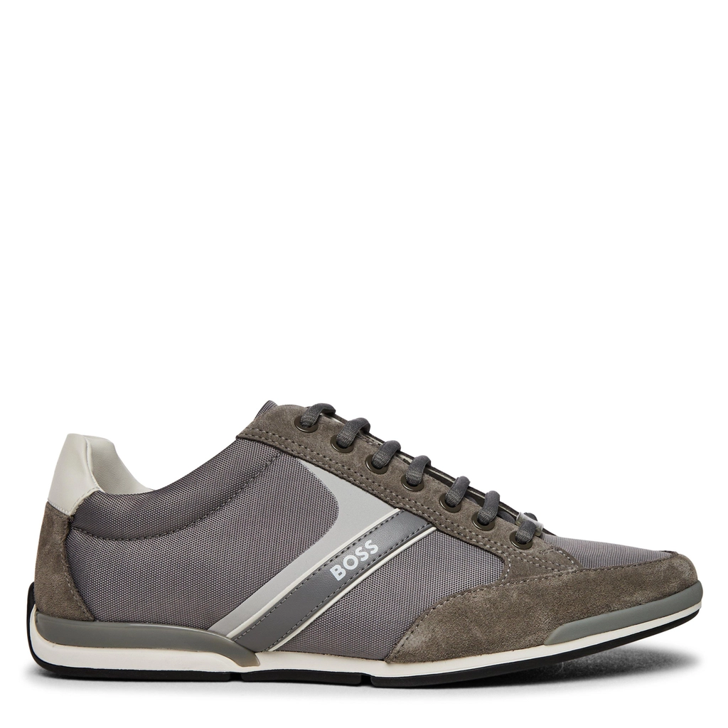 Hugo Boss Saturn Mesh Trainers - Grey/Wht